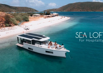 Jeanneau, the Sea Loft 480 at the ITB Berlin show