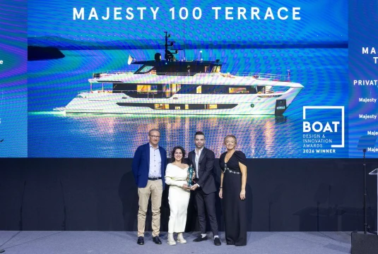 Majesty 100 wins at the BOAT Design & Innovation Awards
