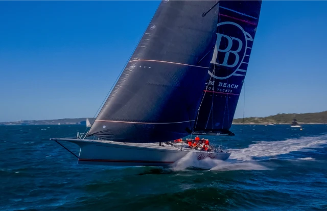 Palm Beach XI validated her radical new C-foil configuration reaching 29 knots