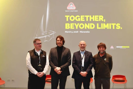 Marcus Reynolds, Carlo Palazzani, Riccardo Carpanese and Giovanni Soldini