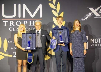 Wiberg shines as UIM Powerboat World Champions honoured at annual awards ceremony