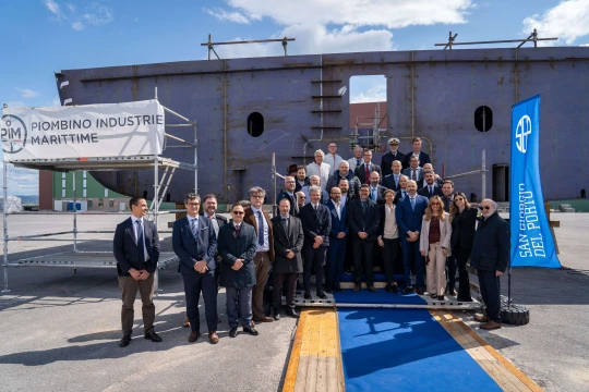 Cerimonia di posa della chiglia e delle monete dell’Unità SG 120 per ACTV