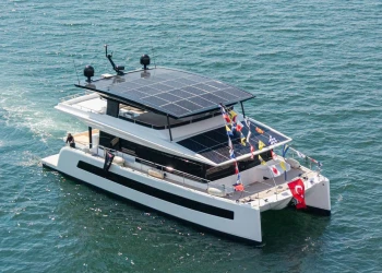 First innovative VisionF 65 catamaran successfully launched