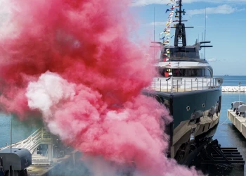 Isa Gran Turismo 67m M/Y Sea Raider x Launch Ceremony
