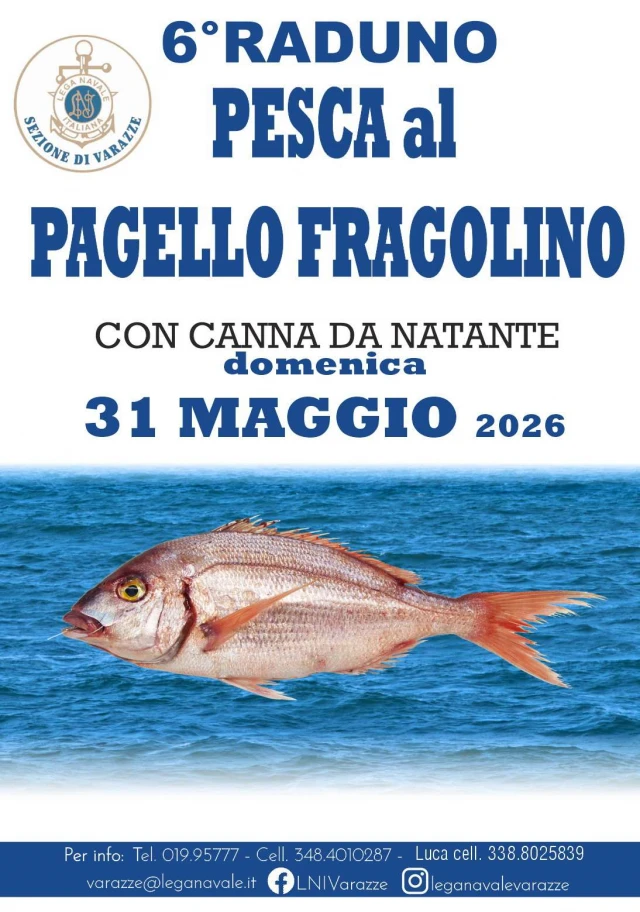 Sesto Raduno di 'Pesca al Pagello Fragolino' alla LNI di Varazze