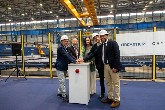 Fincantieri: taglio della prima lamiera per Crystal Grace