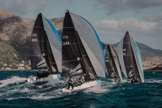 Una veduta parziale della flotta della RS21 Cup