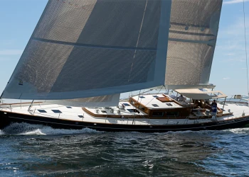 Sail trials successful for the modern classic sailing superyacht Ouzel
