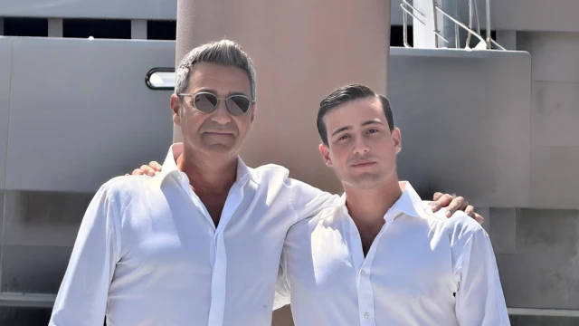 Ennio Cecchini, a sinistra, assieme a Filippo D. Buonpensiere