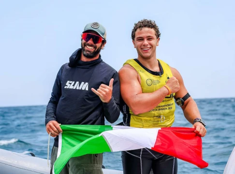 Saoncella e Mottin festeggiati per le medaglie iridate al Circolo Surf Torbole