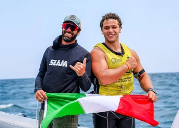Saoncella e Mottin festeggiati per le medaglie iridate al Circolo Surf Torbole