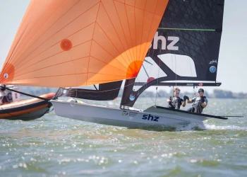 Day Four in Medemblik: Champagne Conditions Bring New Leaders in the 49er and 49erFX Fleets