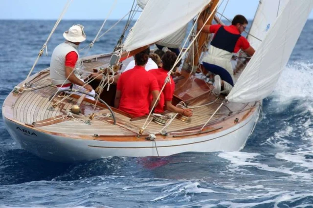Vele d'Epoca Imperia 2026: Aria in regata - Foto P. Maccione