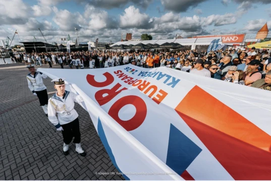Flag Ceremony - Klaipėda ORC European Championship 2026, Lithuania © Domas Rimeika